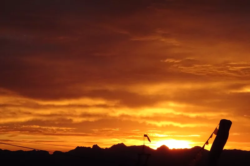 Sonnenuntergang am Krippenstein